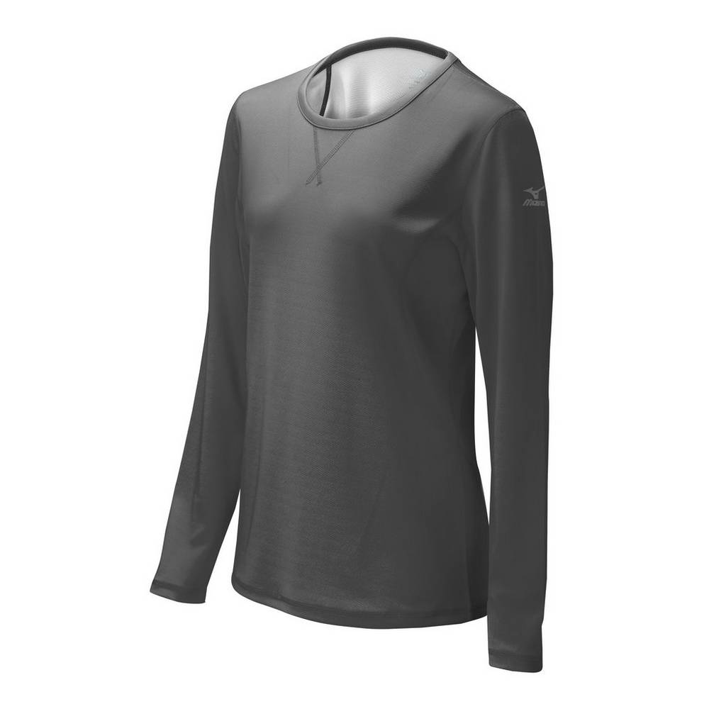 Maglie Running Mizuno Core Dual Hybrid Donna - Grigie/Bianche - 78293-AFZN